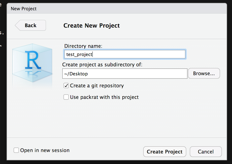 Setting up new project with Git
